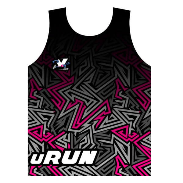 Female Runners Shirt: A female runner confidently wearing the uRun Athletics Club Runners Shirt, highlighting its comfortable fit and stylish aesthetic.